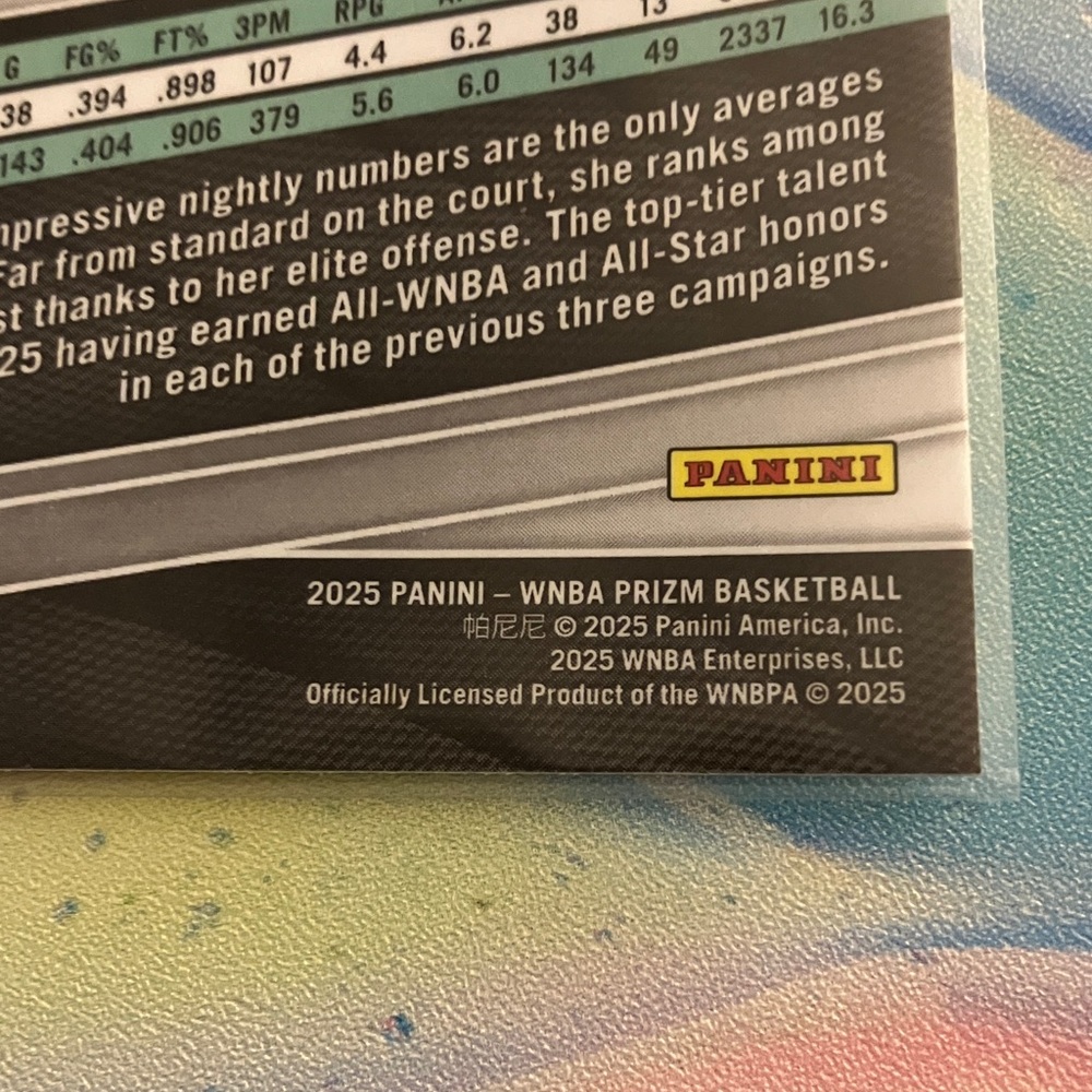 New York Liberty Sabrina Ionescu Basketball Card -WNBA - Picture 4 of 5